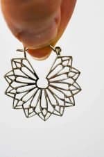 Radiant Flower Hoop Earrings (4)