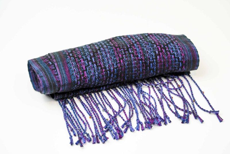 Purple Handwoven Scarf