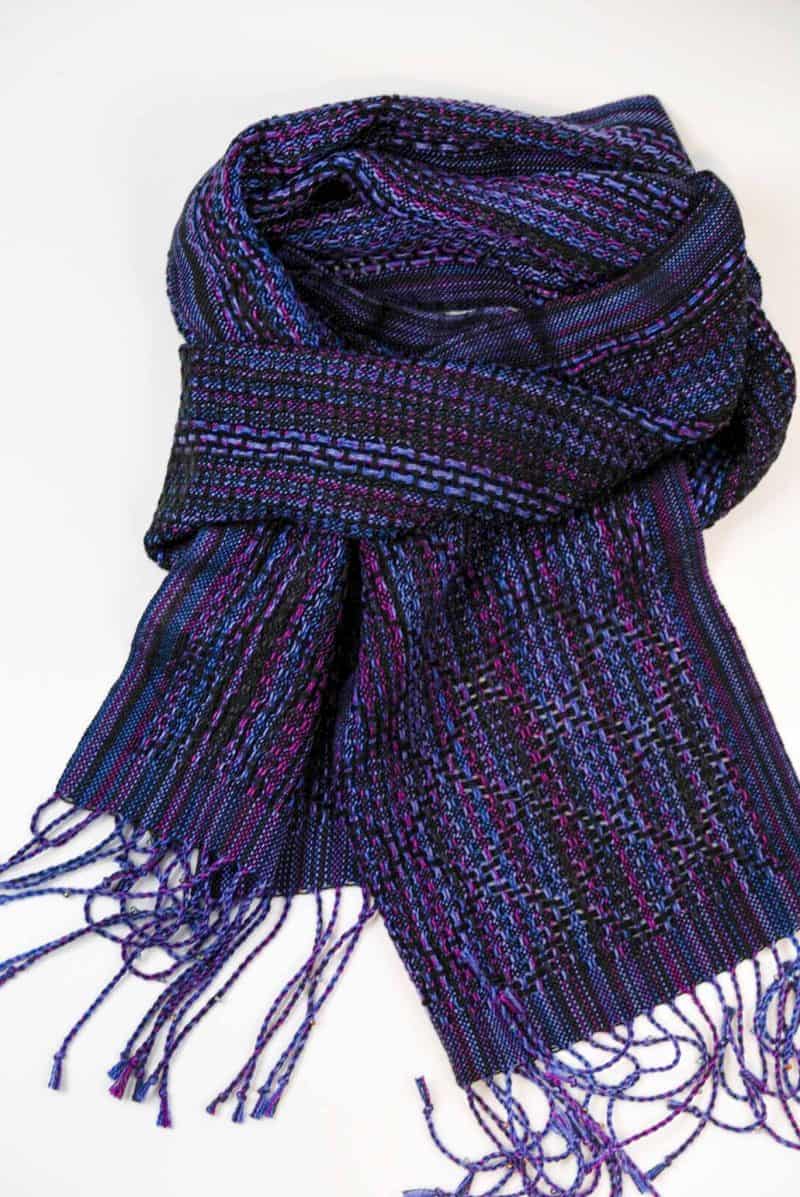 Purple Handwoven Scarf