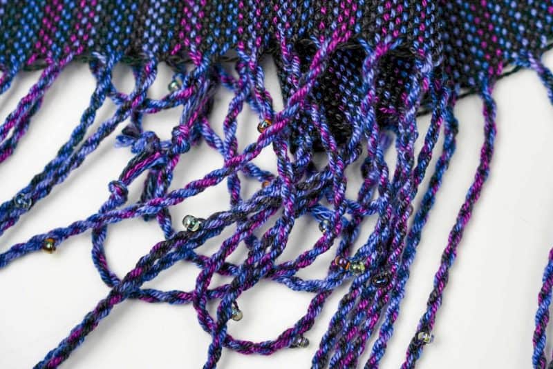 Purple Handwoven Scarf