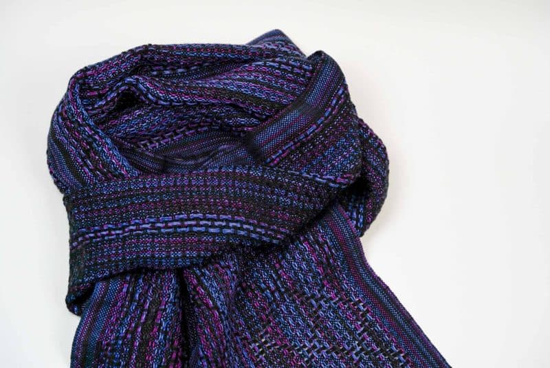 Purple Handwoven Scarf