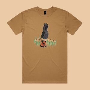 Mens Red Tailed Black Cockatoo T-shirt