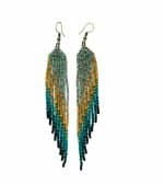 Wing Long Seedbead Earrings (1) Wing Long Seedbead Earrings