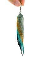 Wing Long Seedbead Earrings (2) Wing Long Seedbead Earrings