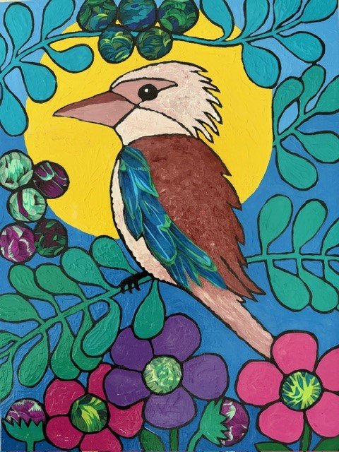 Kookaburra 30 cm x 40 cm Therese Howie Western Australian Artist