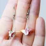 Pappiko Origami Earrings Pink (3) Yuko Kawazoe Papikko