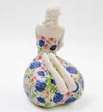 Seated Lady 133 Ceramic Figure (1) Howard Bradfield WA Ceramic Artist