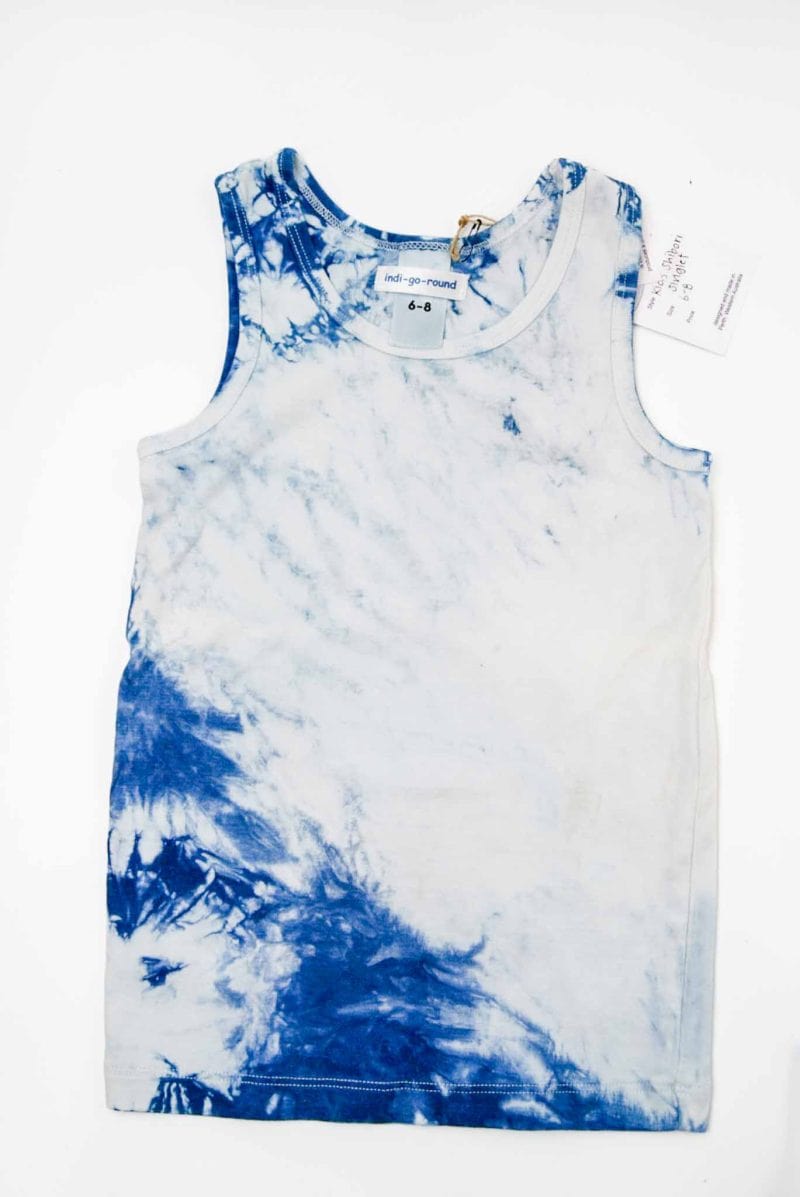 Caroline Morling indi go blue shibori