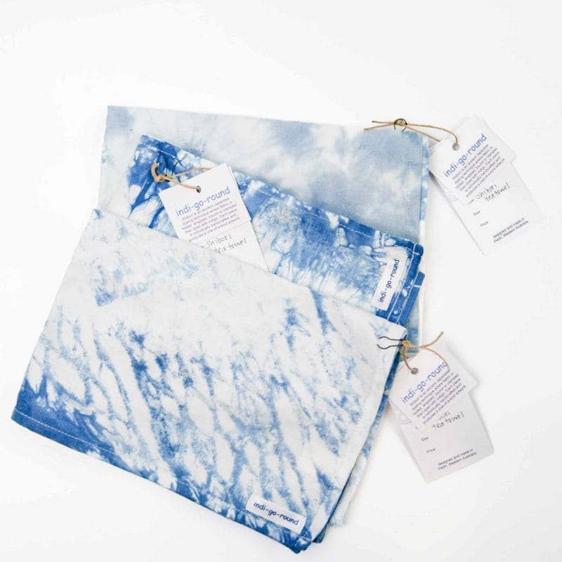 indi go blue tea towel (1) Caroline Morling indi go blue shibori