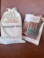 DIY Crochet Kit Pebble Crossbody Bag (1) DIY Crochet kit - make your own Pebble crossbody bag