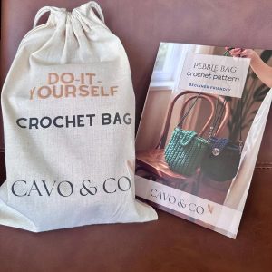 DIY Crochet kit - make your own Pebble crossbody bag