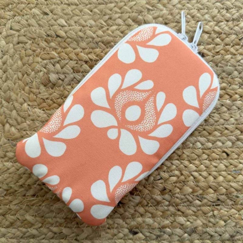 Double Zip Pouch for Phone or Glasses by Jo Smith