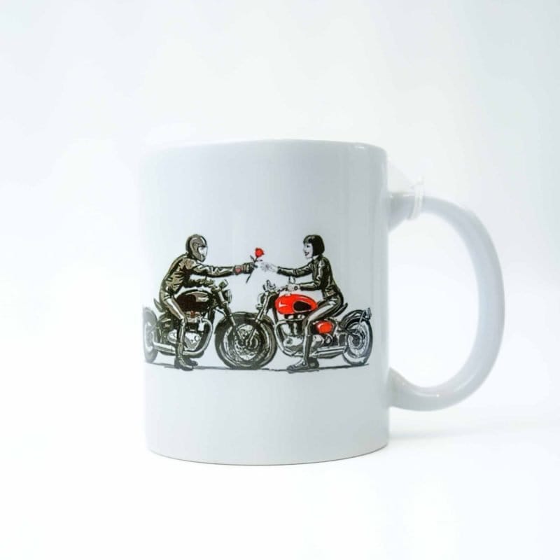 Dave Hendroff Motorcyclist Love Mug