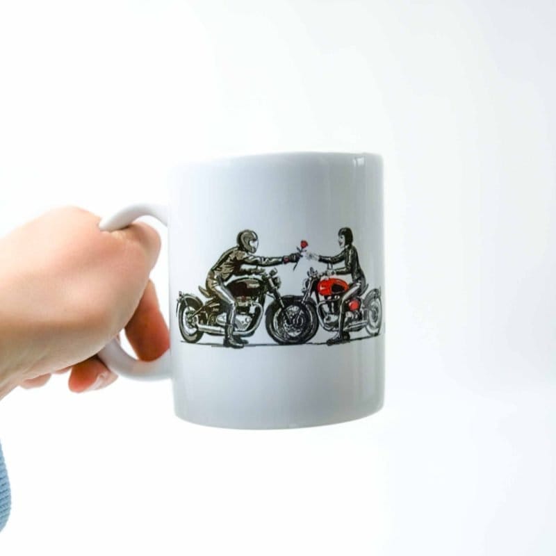 Dave Hendroff Motorcyclist Love Mug