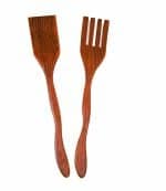 Mark & Erle Dutton. Western Australian Artist. Wood Artist. Salad Server Set.