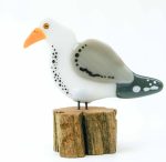Glass half full seagull. Locally made Western Australian artist.
