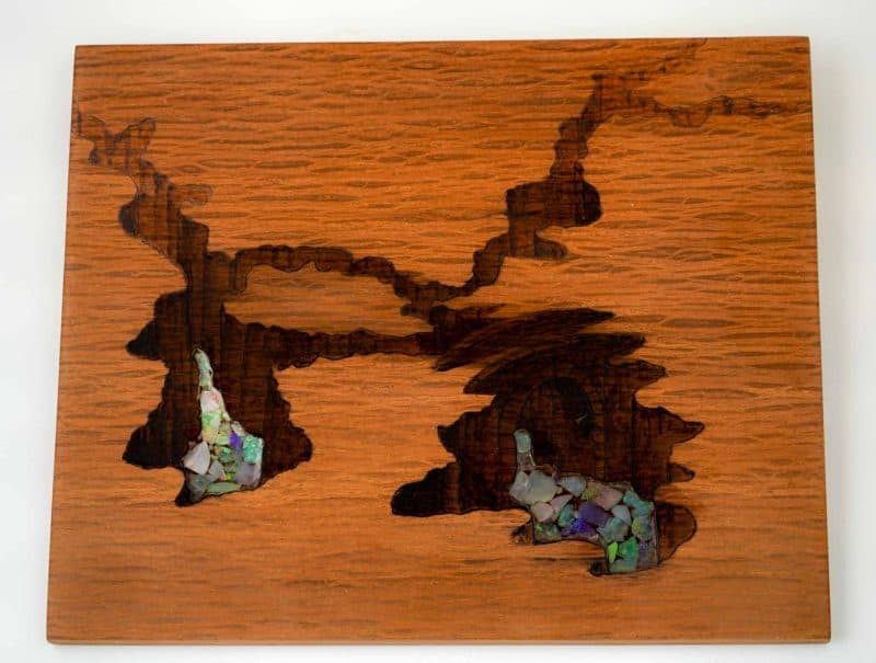 Terry opal river of hope.2 -07 Terry Lyell. Sheoack & Australian opal artwork.