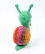 crochet green snail (1)