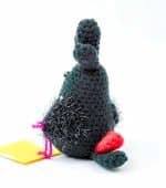hand‑crocheted black cockatoo toy by Gala Crochet (2)