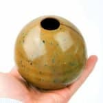 vase klamath clay, round vase with stipe, opal lustre (3)