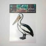 Pelican Leadlight Sticker by Serene Forest.