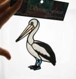 Pelican Leadlight Sticker by Serene Forest.