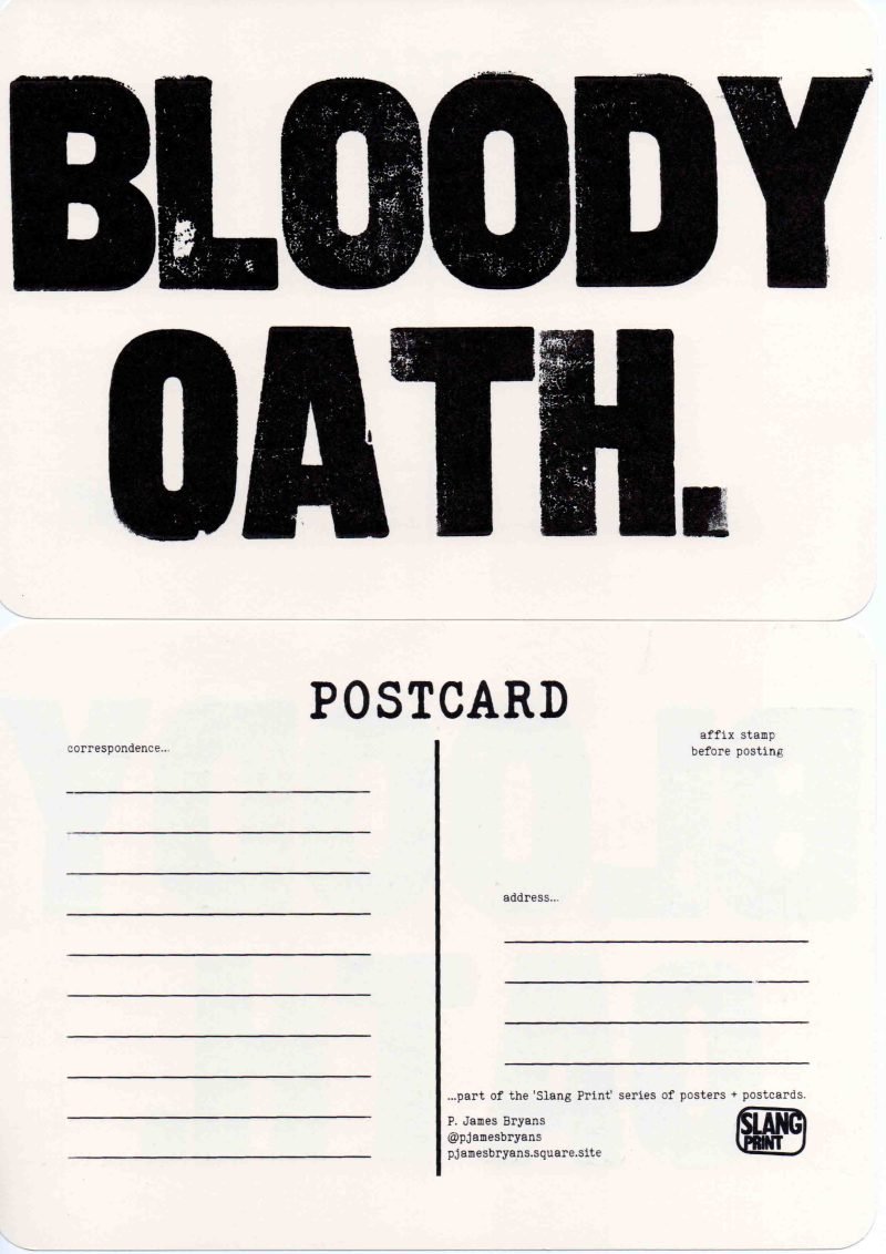 P. James Bryans Slang Print