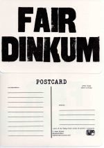 Fair Dinkum Postcard P. James Bryans Slang Print