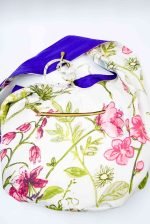 White floral bag purple lining (4)
