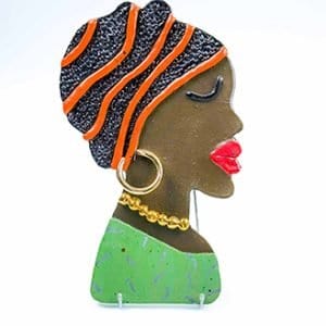 Wall Hanging Lady's Head Sculptures